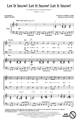 page one of Let It Snow! Let It Snow! Let It Snow! (SATB Choir)