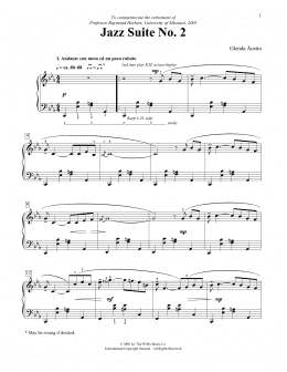 page one of Jazz Suite No. 2 (Educational Piano)