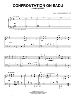 page one of Confrontation On Eadu (Piano Solo)