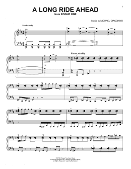 page one of A Long Ride Ahead (Piano Solo)
