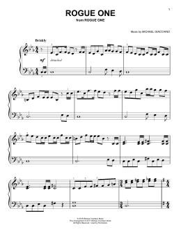 page one of Rogue One (Easy Piano)