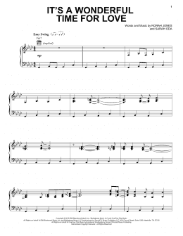 page one of It's A Wonderful Time For Love (Piano, Vocal & Guitar Chords (Right-Hand Melody))