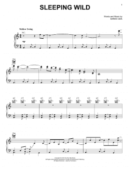 page one of Sleeping Wild (Piano, Vocal & Guitar Chords (Right-Hand Melody))