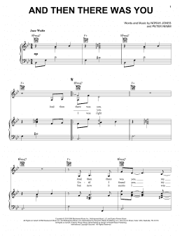 page one of And Then There Was You (Piano, Vocal & Guitar Chords (Right-Hand Melody))
