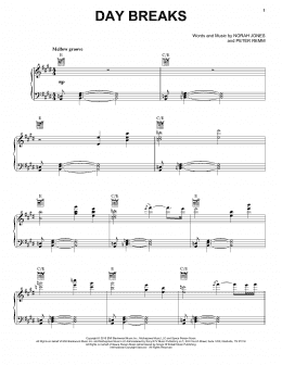 page one of Day Breaks (Piano, Vocal & Guitar Chords (Right-Hand Melody))