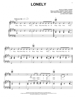 page one of Lonely (Piano, Vocal & Guitar Chords (Right-Hand Melody))