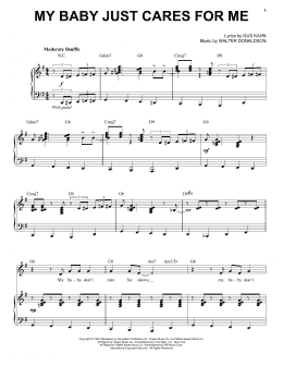 page one of My Baby Just Cares For Me (Piano & Vocal)
