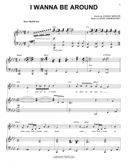 page one of I Wanna Be Around (Piano & Vocal)