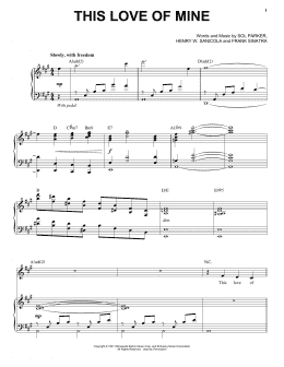 page one of This Love Of Mine (Piano & Vocal)