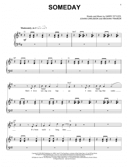page one of Someday (Piano & Vocal)