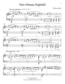 page one of New Orleans Nightfall (Educational Piano)