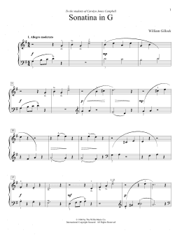 page one of Sonatina In G (Educational Piano)