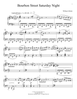 page one of Bourbon Street Saturday Night (Educational Piano)