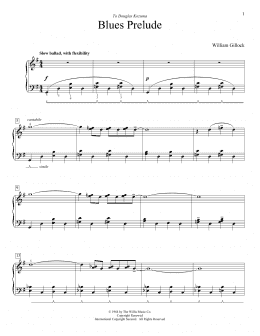 page one of Blues Prelude (Educational Piano)