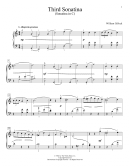 page one of Third Sonatina (Sonatina In C) (Educational Piano)