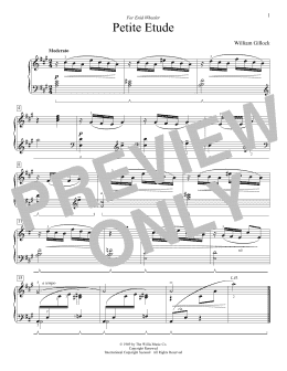 page one of Petite Etude (Educational Piano)