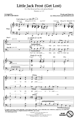 page one of Little Jack Frost (Get Lost) (3-Part Mixed Choir)