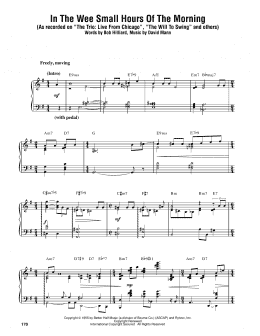 page one of In The Wee Small Hours Of The Morning (Piano Transcription)