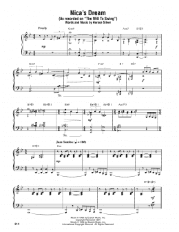 page one of Nica's Dream (Piano Transcription)
