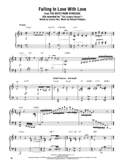 page one of Falling In Love With Love (Piano Transcription)