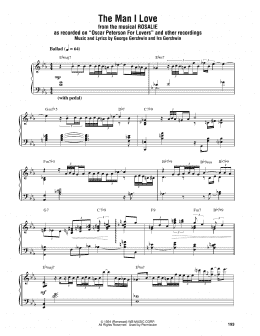 page one of The Man I Love (Piano Transcription)