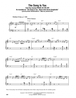 page one of The Song Is You (Piano Transcription)