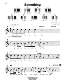 page one of Something (Super Easy Piano)