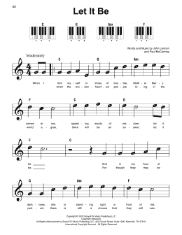 page one of Let It Be (Super Easy Piano)