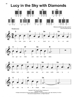 Tochi træ Bløde fødder Slumber Lucy In The Sky With Diamonds (Super Easy Piano) - Print Sheet Music