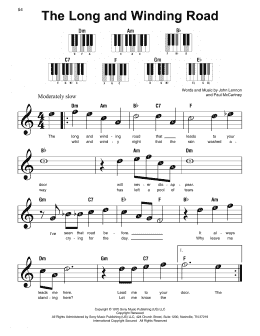 page one of The Long And Winding Road (Super Easy Piano)