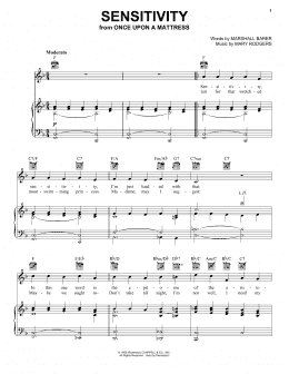 page one of Sensitivity (Piano, Vocal & Guitar Chords (Right-Hand Melody))