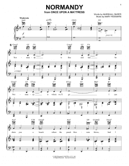 page one of Normandy (Piano, Vocal & Guitar Chords (Right-Hand Melody))