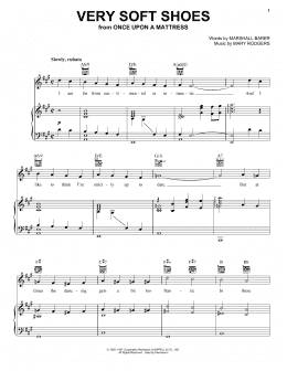 page one of Very Soft Shoes (Piano, Vocal & Guitar Chords (Right-Hand Melody))