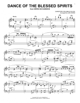page one of Dance Of The Spirits (arr. Lee Evans) (Piano Solo)