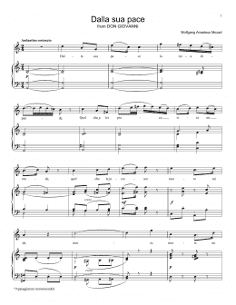 page one of Dalla Sua Pace (Piano, Vocal & Guitar Chords (Right-Hand Melody))