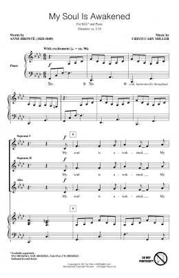 page one of My Soul Is Awakened (SSA Choir)