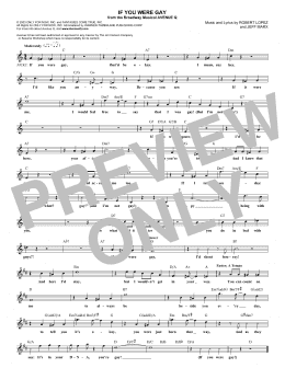 page one of If You Were Gay (Lead Sheet / Fake Book)