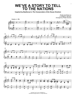 page one of We've A Story To Tell To The Nations (arr. Phillip Keveren) (Piano Solo)