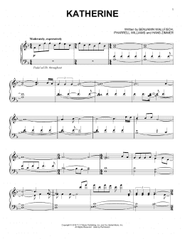 page one of Katherine (Piano, Vocal & Guitar Chords (Right-Hand Melody))