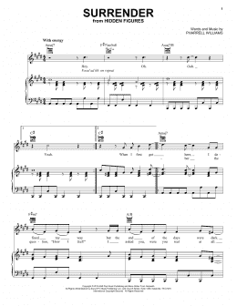 page one of Surrender (Piano, Vocal & Guitar Chords (Right-Hand Melody))