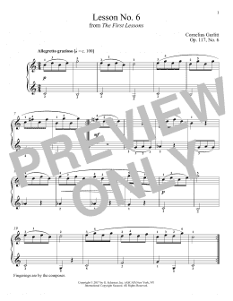 page one of Allegretto grazioso, Op. 117, No. 6 (Piano Solo)