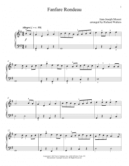 page one of Fanfare Rondeau (Piano Solo)