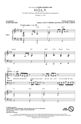 page one of H.O.L.Y. (SAB Choir)
