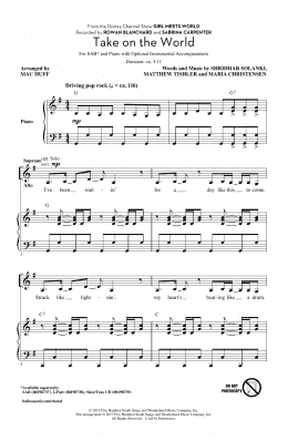 page one of Take On The World (SAB Choir)