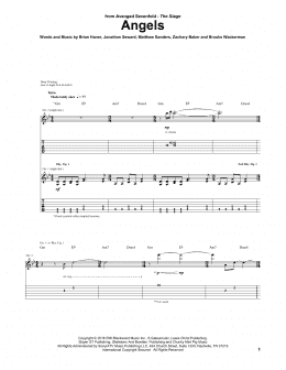 page one of Angels (Guitar Tab)