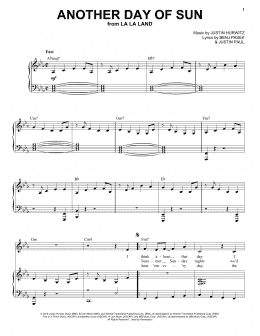 page one of Another Day Of Sun (from La La Land) (Piano & Vocal)
