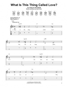 page one of What Is This Thing Called Love? (Easy Guitar Tab)