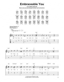 page one of Embraceable You (Easy Guitar Tab)