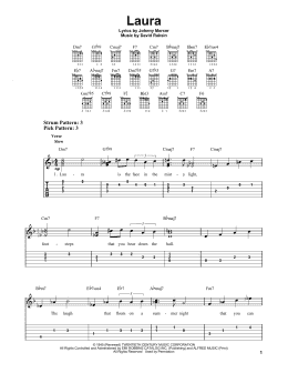 page one of Laura (Easy Guitar Tab)