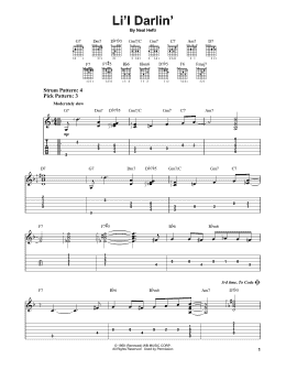 page one of Li'l Darlin' (Easy Guitar Tab)